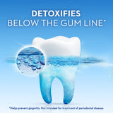 Dentifrice Crest Detoxify, mousse active qui pénètre les zones difficiles.