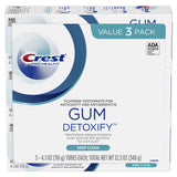 Dentifrice Crest Detoxify, nettoyage en profondeur des gencives.
