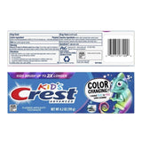 Dentifrice Crest Kids avec fluor pour protéger les dents des caries.