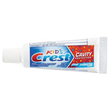 Crest dentifrice enfants, emballage pratique pour emporter lors des déplacements.