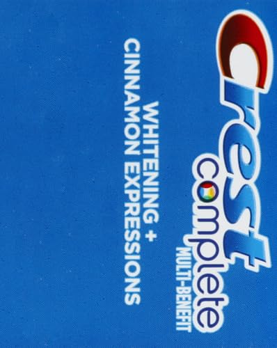 Utilisation quotidienne de Crest Expressions Cannelle Épice pour un sourire sain.