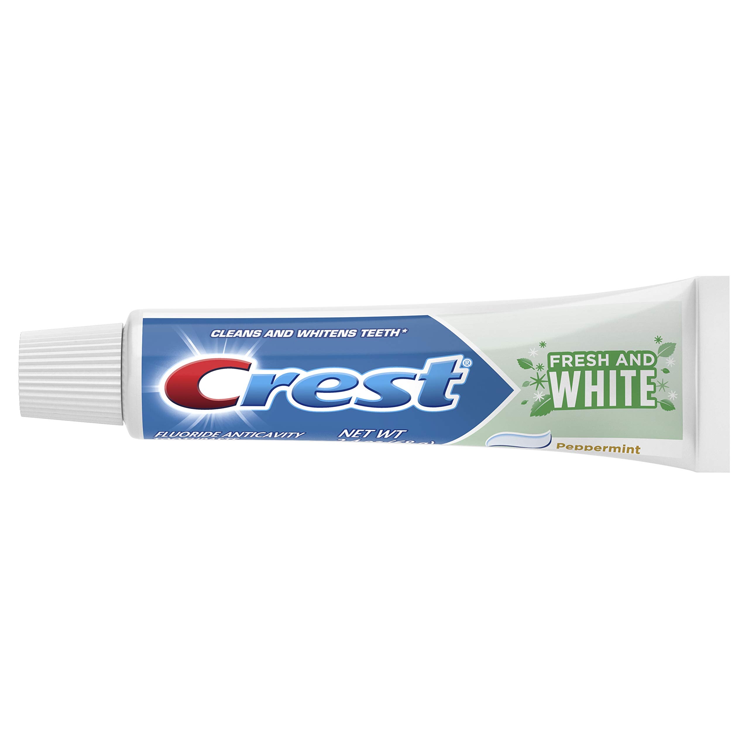 Crest Dentifrice Frais et Blanc – tube ouvert, mousse onctueuse pour dents