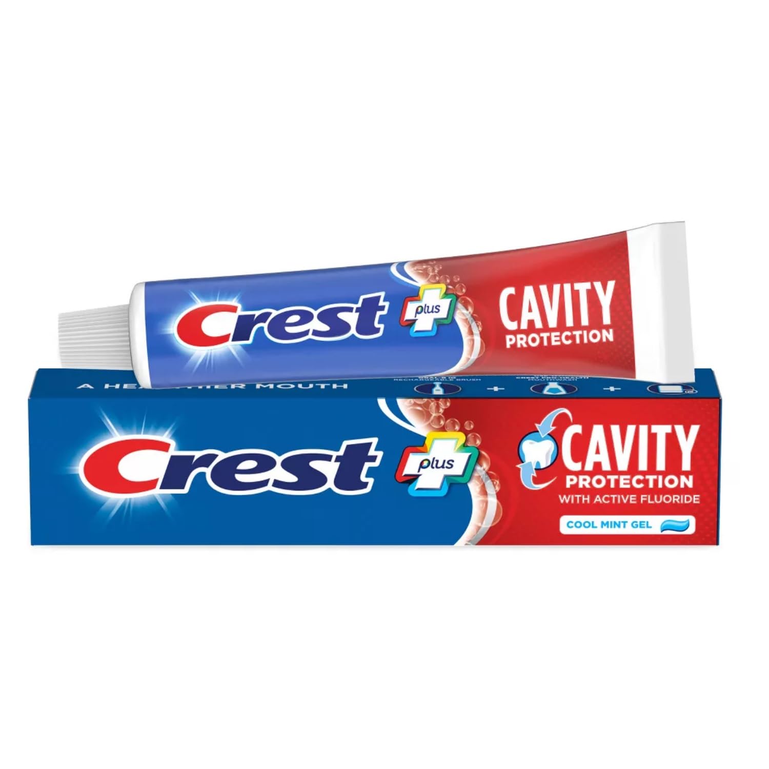 Crest gel dentifrice haleine fraîche – laisse une fraîcheur durable.