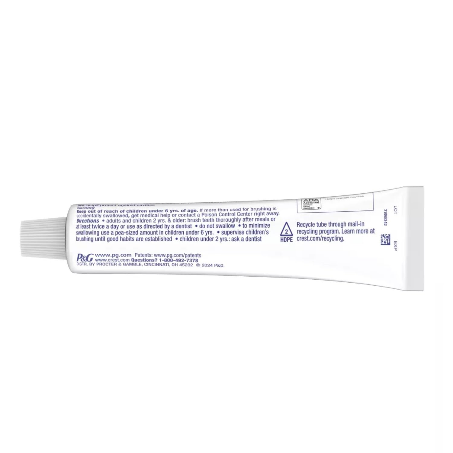 Crest gel dentifrice racines exposées – renforce zones vulnérables avec brossage.