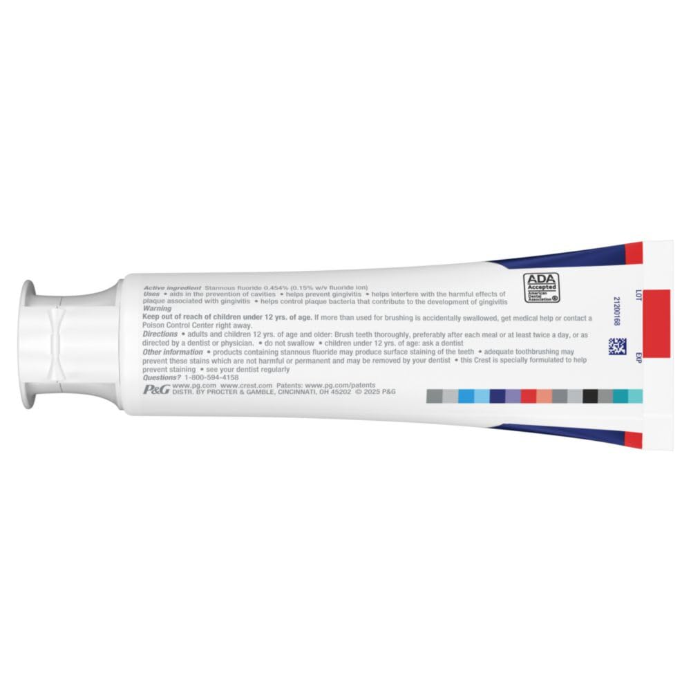 Crest Pro-Health Gum Detoxify soutient la santé bucco-dentaire et la protection des dents.
