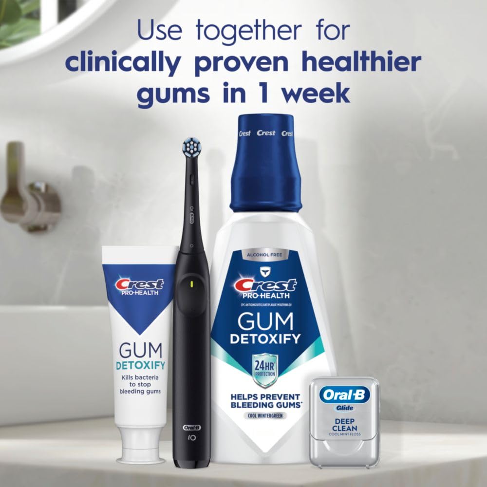 Texture et fraîcheur du Crest Pro-Health Gum Detoxify avec fluorure d’étain.