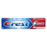 Ingrédients et texture du dentifrice Crest Protection Caries