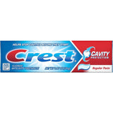 Crest dentifrice protection-caries, tube voyage prêt pour déplacements quotidiens.