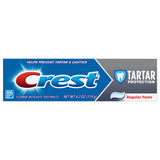 Dentifrice Crest Protection tartre, format standard, goût menthe, pour un brossage quotidien frais et efficace.