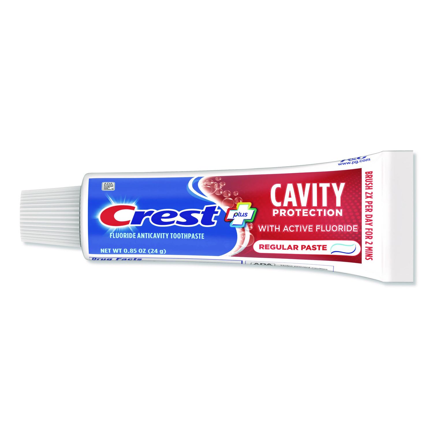 Crest dentifrice usage quotidien matin et soir, pratique et efficace.