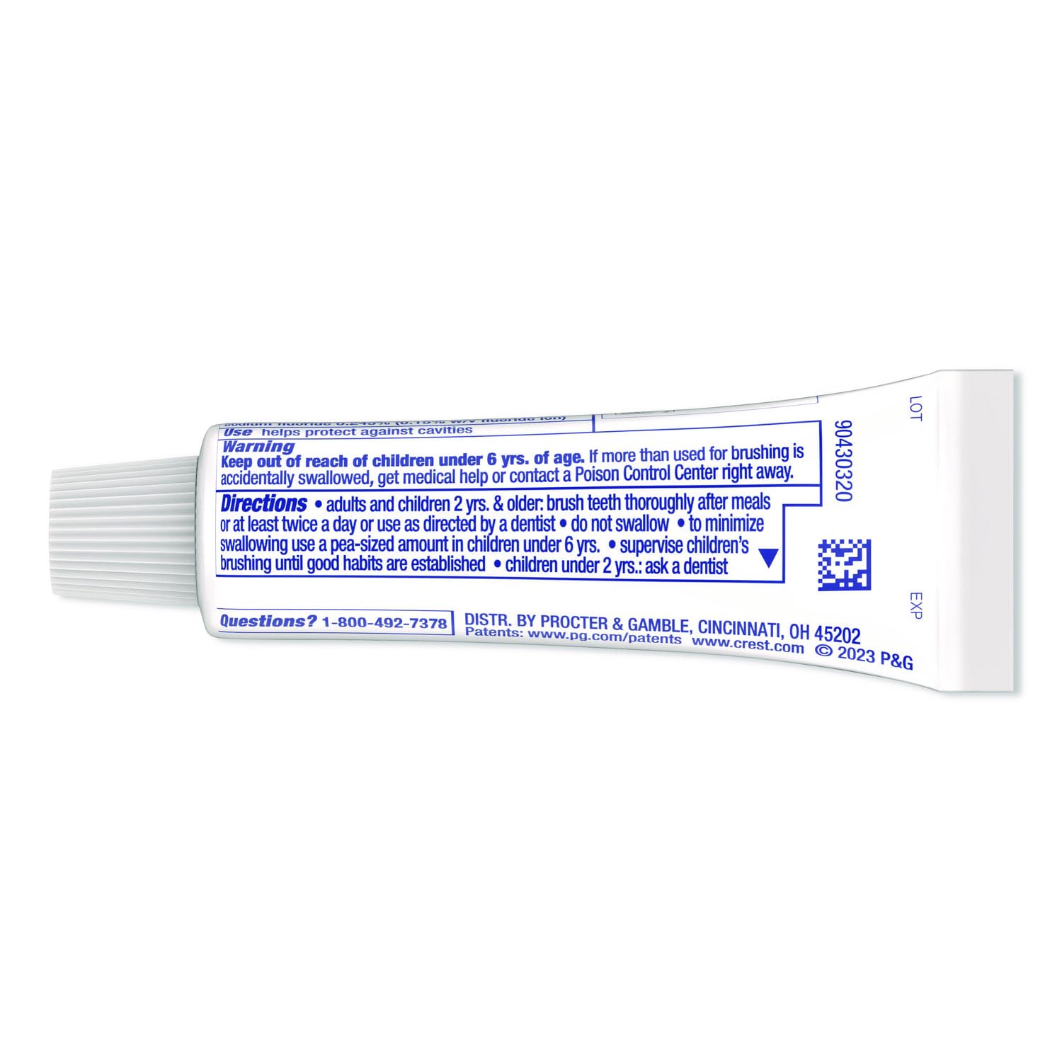 Crest application fluide et douce, nettoyage homogène sans accrocher les poils de la brosse.