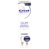Dentifrice Crest Détoxifier et Restaurer – tube, fraîcheur durable et nettoyage efficace.