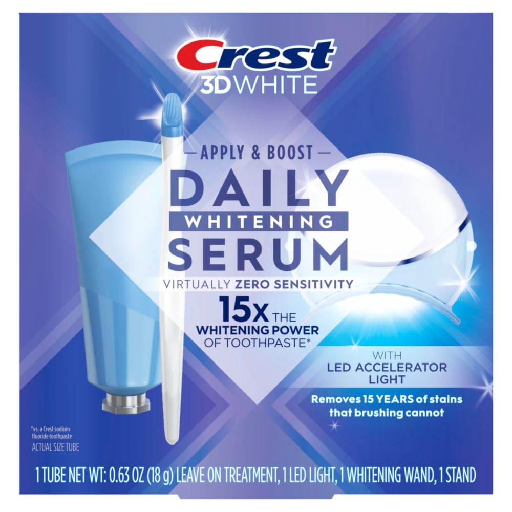 Crest Emulsions montre le kit complet prêt à l’emploi pour le blanchiment.