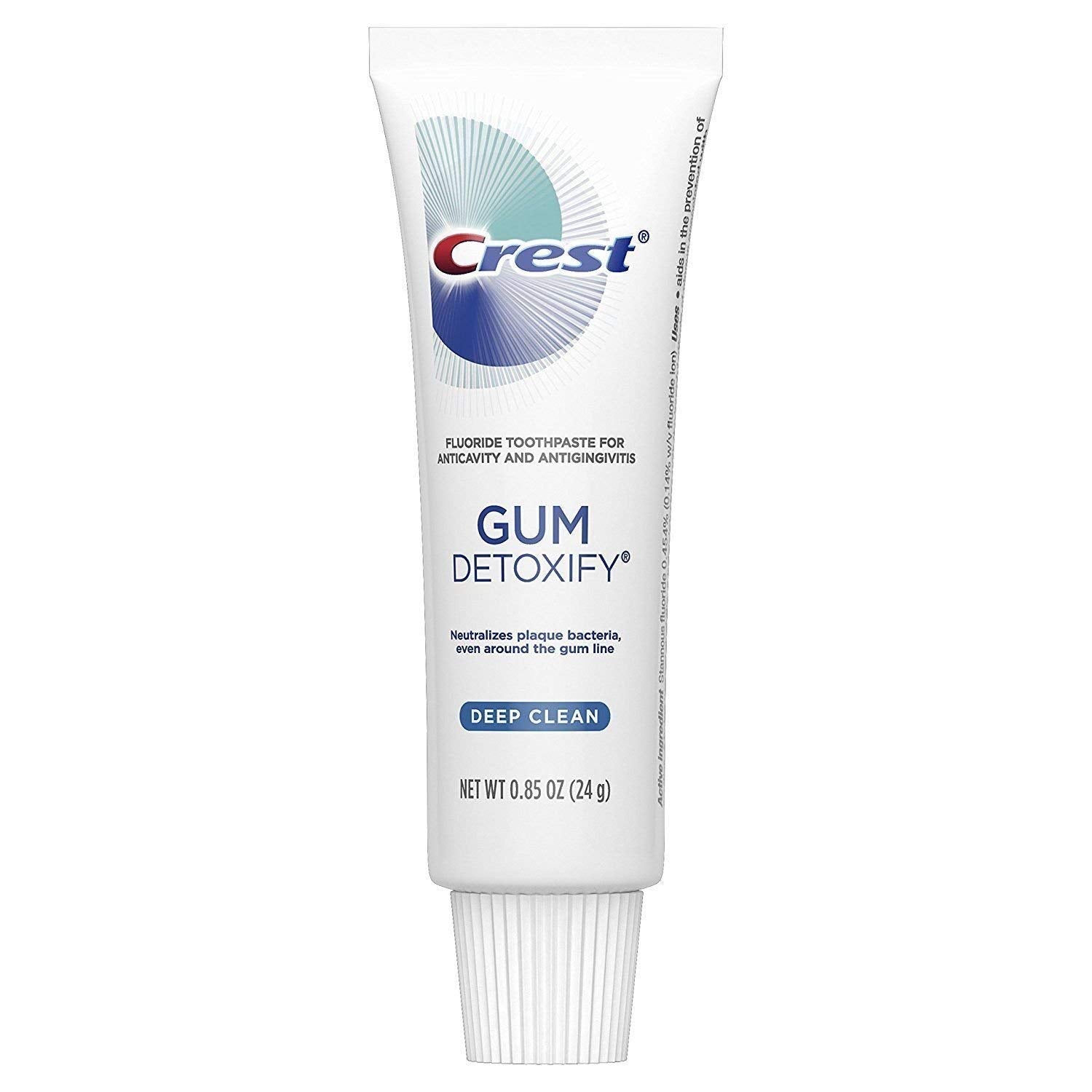 Texture crème du Crest Gum Detoxify pour une utilisation quotidienne confortable.