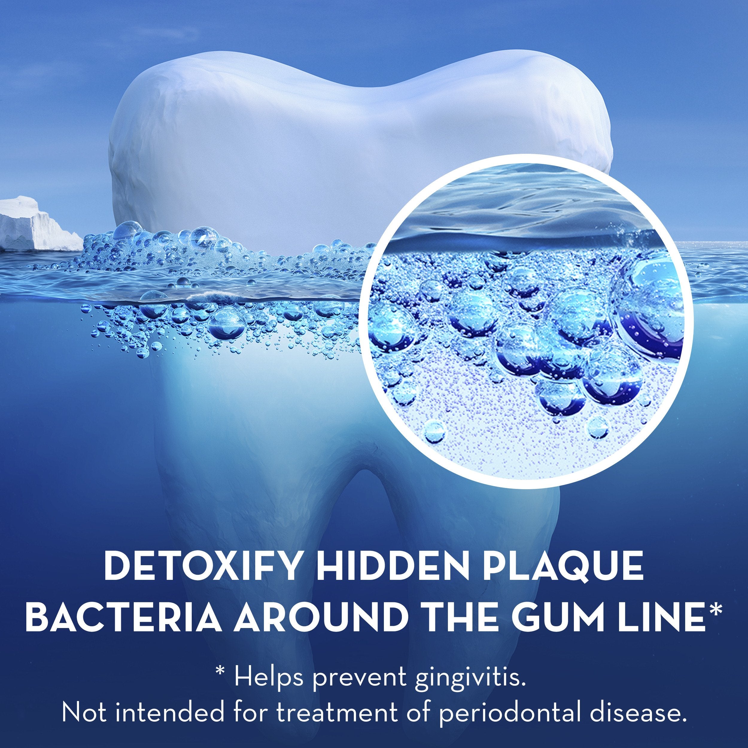 Crest Gum Detoxify Usage Quotidien Pâte : montre une routine bucco-dentaire simple.