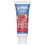 Crest Fraise Rush emballage, format 4,2 onces, goût fruité apprécié par les enfants.