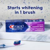 Utilisation quotidienne avec Crest 3D Blanc pour une bouche fraîche et propre.