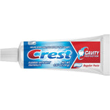 Crest dentifrice protection-caries pack 10, pratique pour familles et voyages.