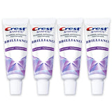 Pâte dentifrice Crest 3D Brilliance menthe vive, anti-taches pour un sourire éclatant.