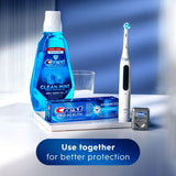 Fluor stannous dans Crest Pro-Health Avancée pour renforcer l’émail intérieur.