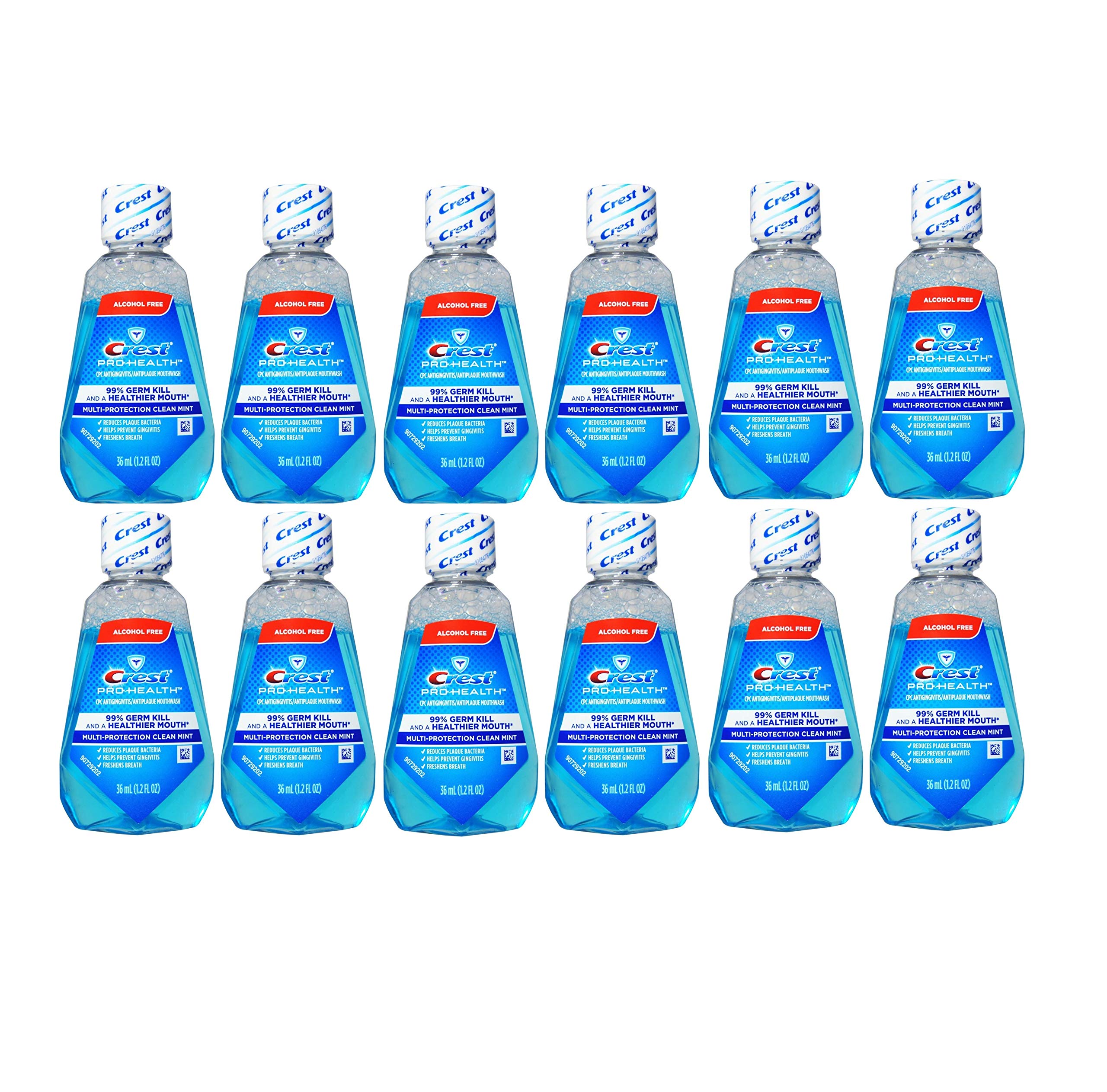 Crest Pro-Health rince-bouche format voyage 32 ml, haleine fraîche en déplacement