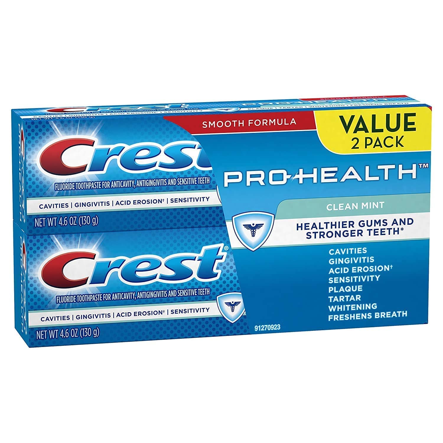 Crest Pro-Health dentifrice blanchissant - taches de surface visibles