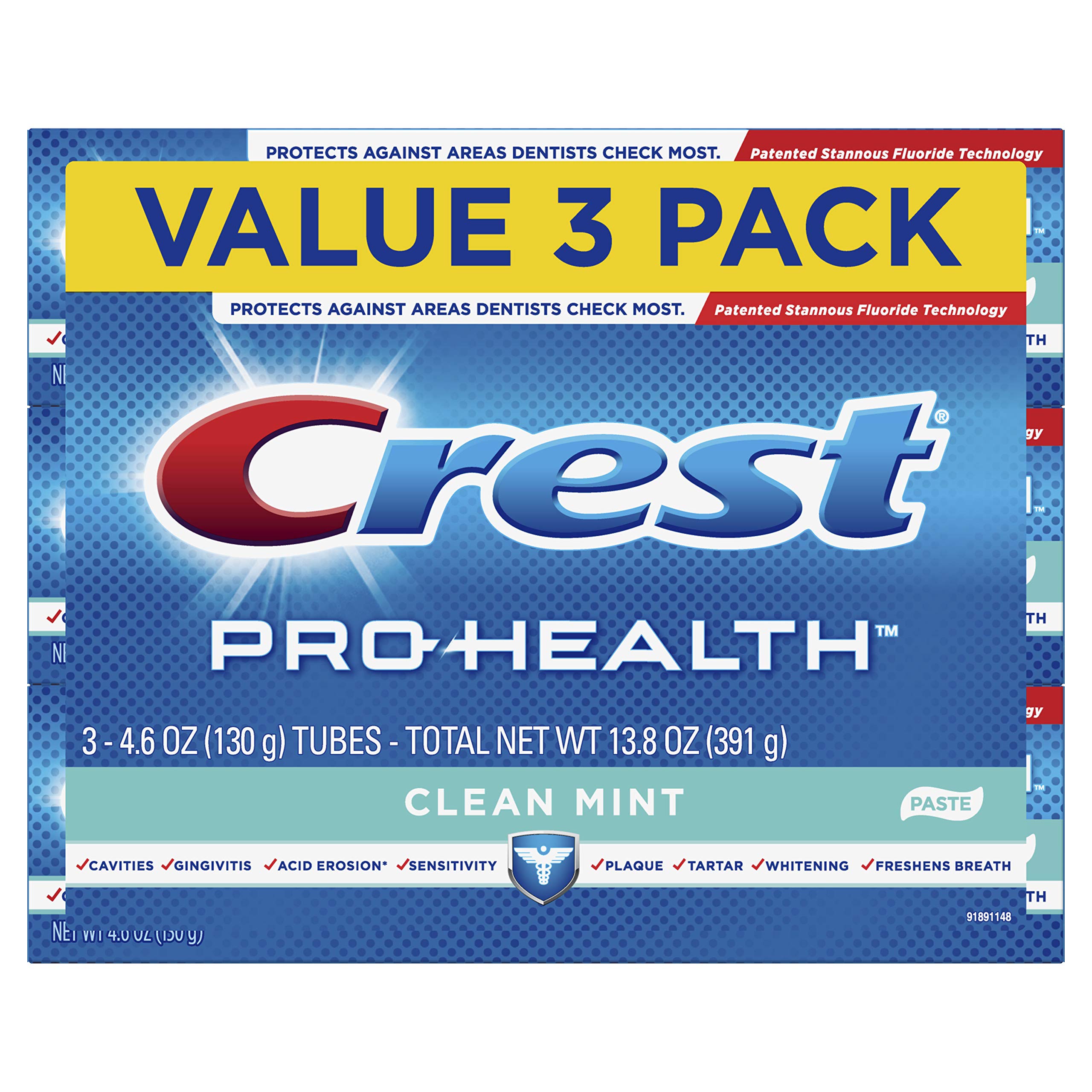 Crest Pro-Health dentifrice texture cremeuse facilite l application et haleine fraiche