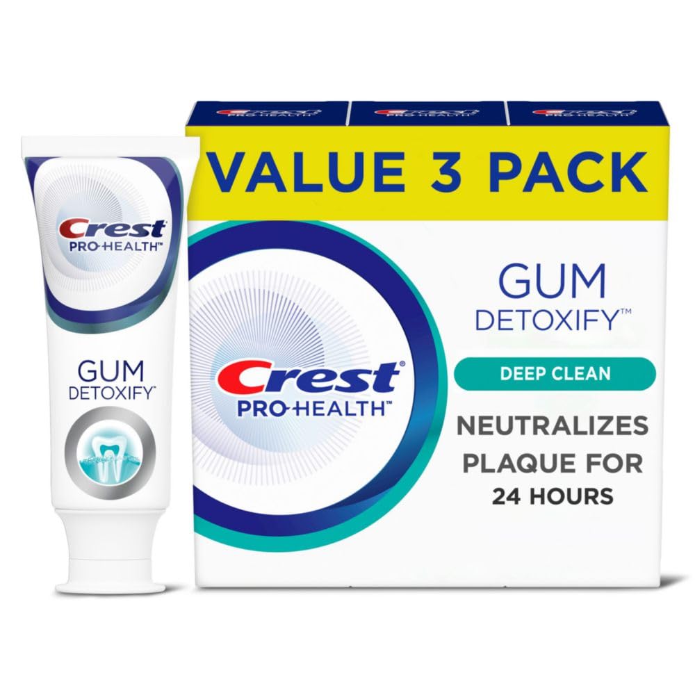 Crest Pro-Health Detoxifie gencives - tube 1, neutralise les bactéries près des gencives pendant 24 heures