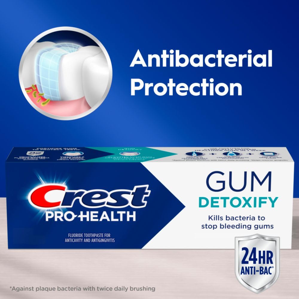 Emballage Crest Pro-Health Detoxify sur étagère.