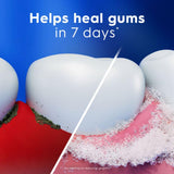 Fluorure d’étain dans Crest Pro-Health pour protection anticaries et anti-gingivite.