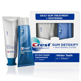 Crest Pro-Health Gum Detoxify Whitening emballage deux étapes pour routine bucco-dentaire