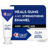 Crest Pro-Health Gum et Émail Restauré — tube dentifrice, gencives saines et émail renforcé