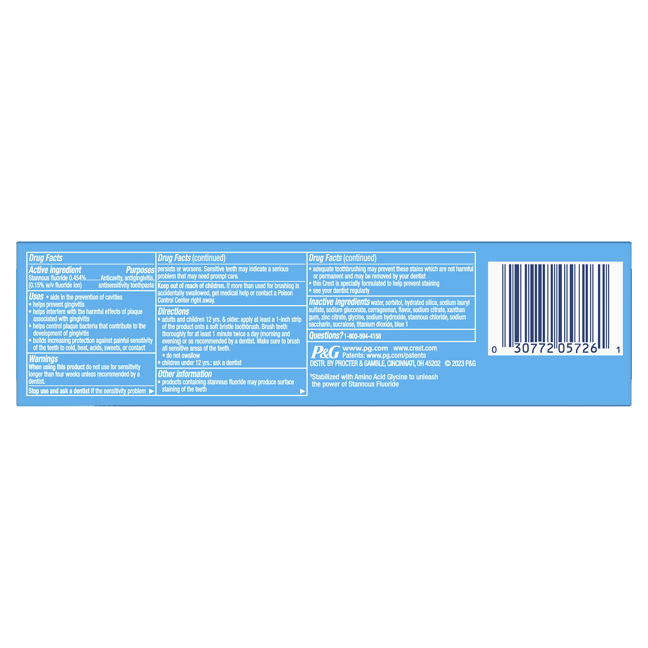 Utilisation quotidienne avec Crest Pro-Health Sensitive & Enamel Shield