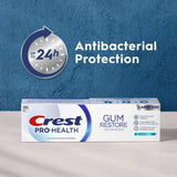 Utilisation quotidienne recommandée de Crest Pro-Health pour une routine brossage.