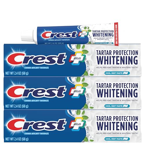 Crest Protection tartre et anticaries, dentifrice en tube, protection du tartre.
