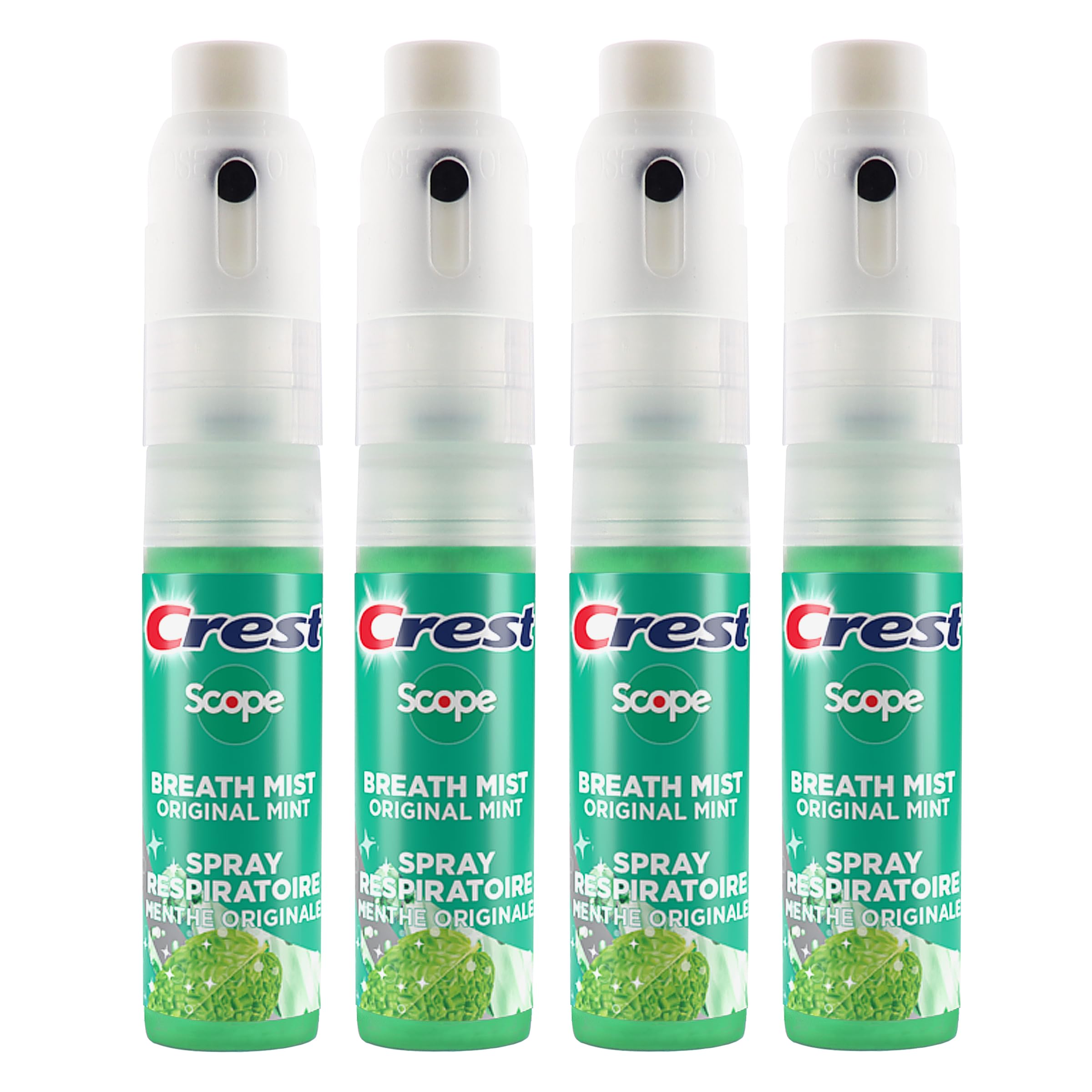 Crest Scope pulverisateur-menthe-rapide : haleine fraîche avant une rencontre.