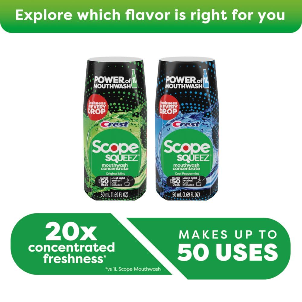 Crest Scope Squeez emballage soigné et présentation claire.