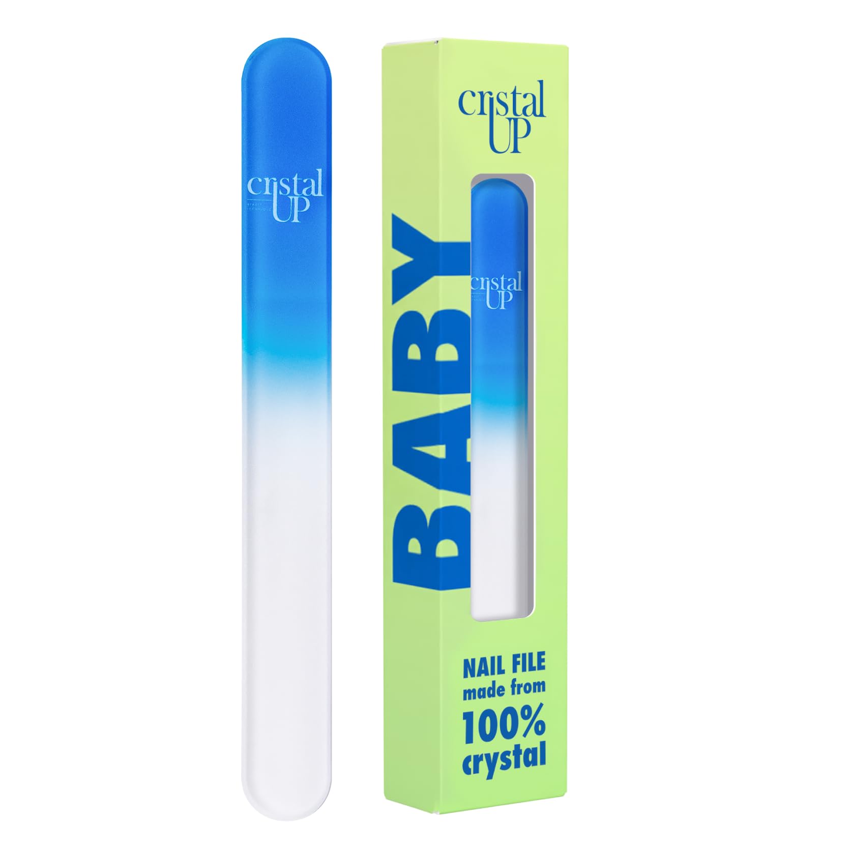 Lime à ongles Cristal Up pour bébé avec bord arrondi et douceur.