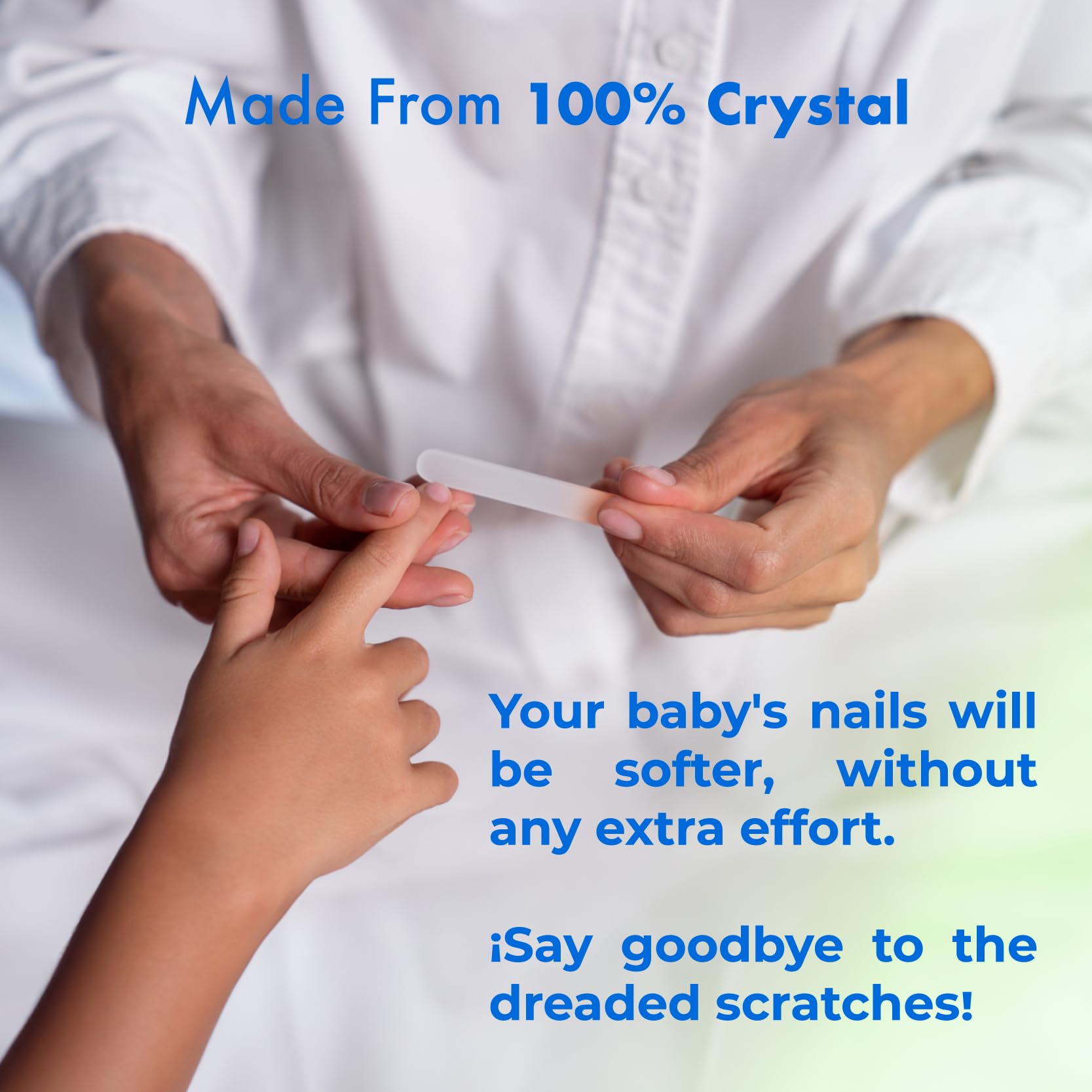 Cristal Up lime pour ongles délicats favorise des soins sans douleur.