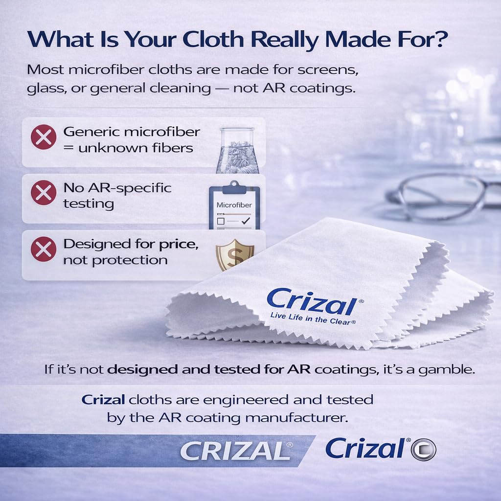 Crizal utilisation quotidienne chiffon – entretien quotidien pratique.