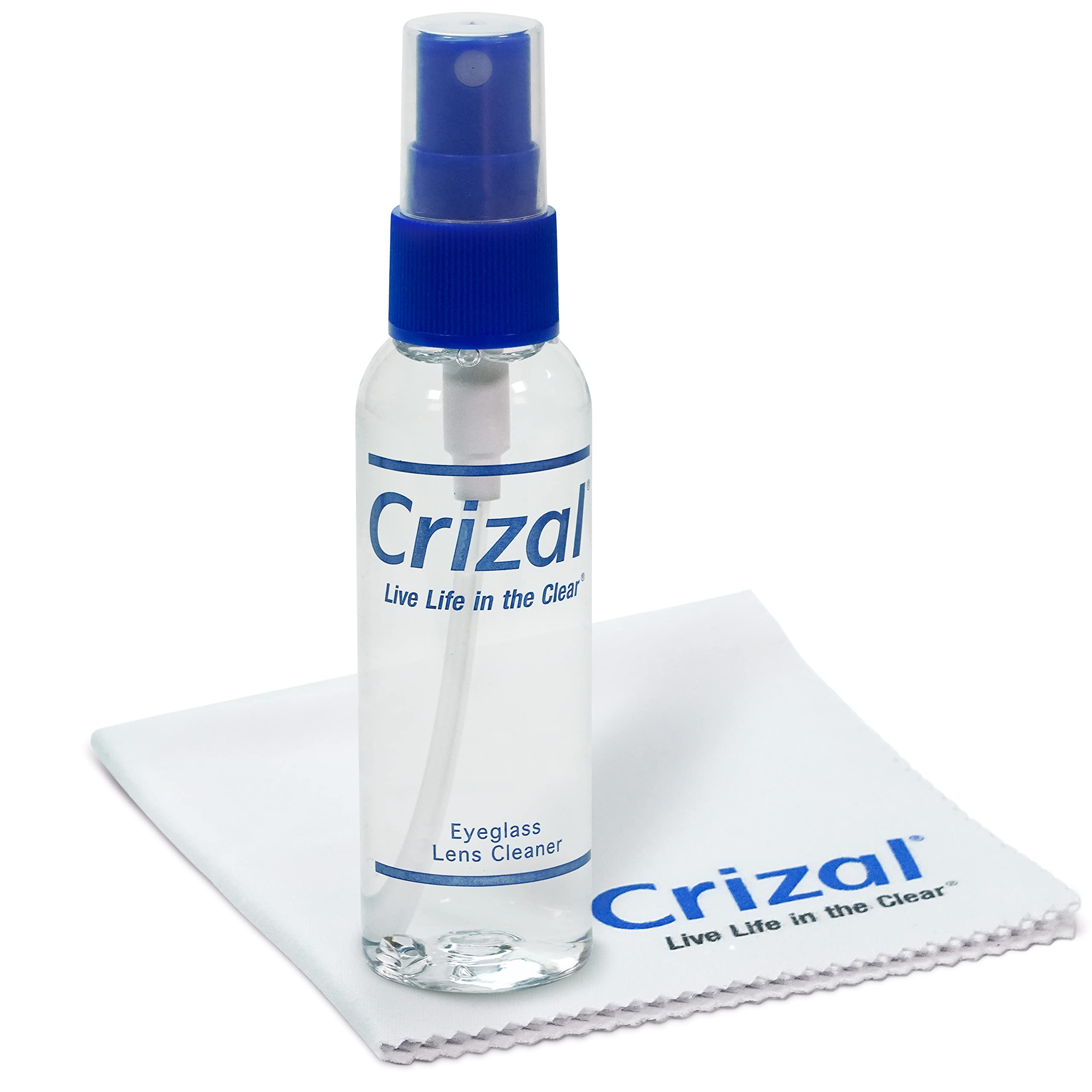 Crizal kit nettoyage lentilles: spray 60 ml pour déloger les huiles sans abîmer les revêtements AR.