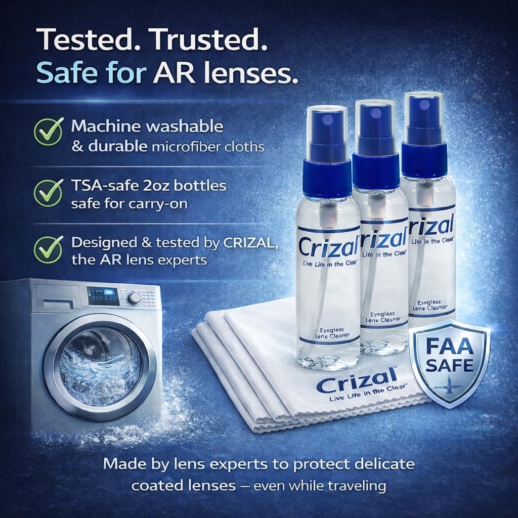 Crizal lunettes-ar-protection-clarite: préserve clarté et performance des verres
