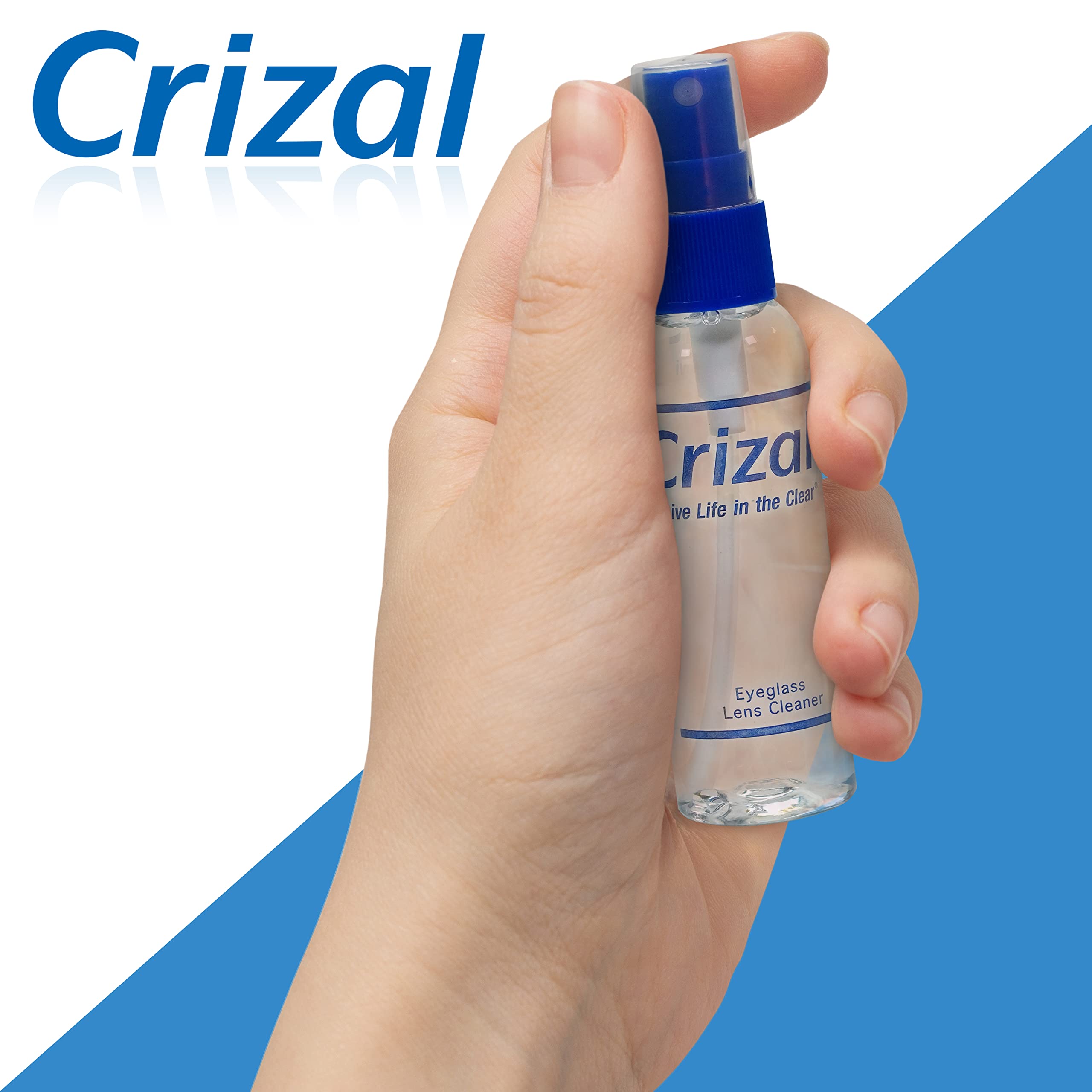 Crizal nettoyant sans traces: éclat clair sur AR.
