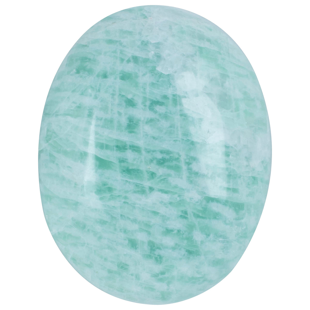 Crocon amazonite, pierre palmaire 50 mm prête pour le rituel d'équilibre.