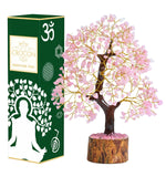 Crocon arbre quartz rose collection inspiration; symbolique pour feng shui et bien-être.