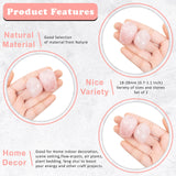 Crocon pierres rose quartz polies, cadeau élégant et spirituel.