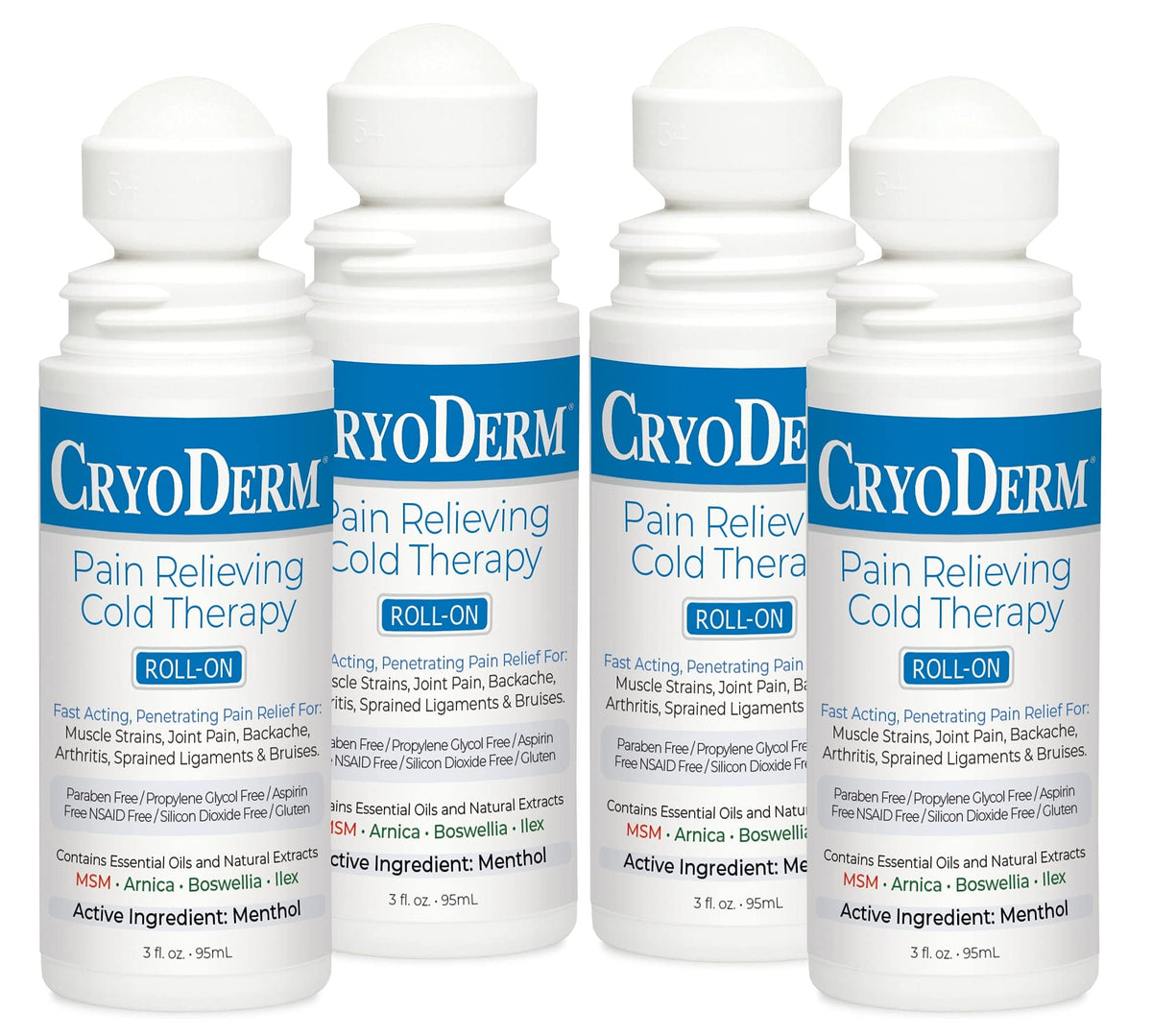 CryoDerm Roll-On : bouteille de 3oz prête à soulager les muscles après l'effort