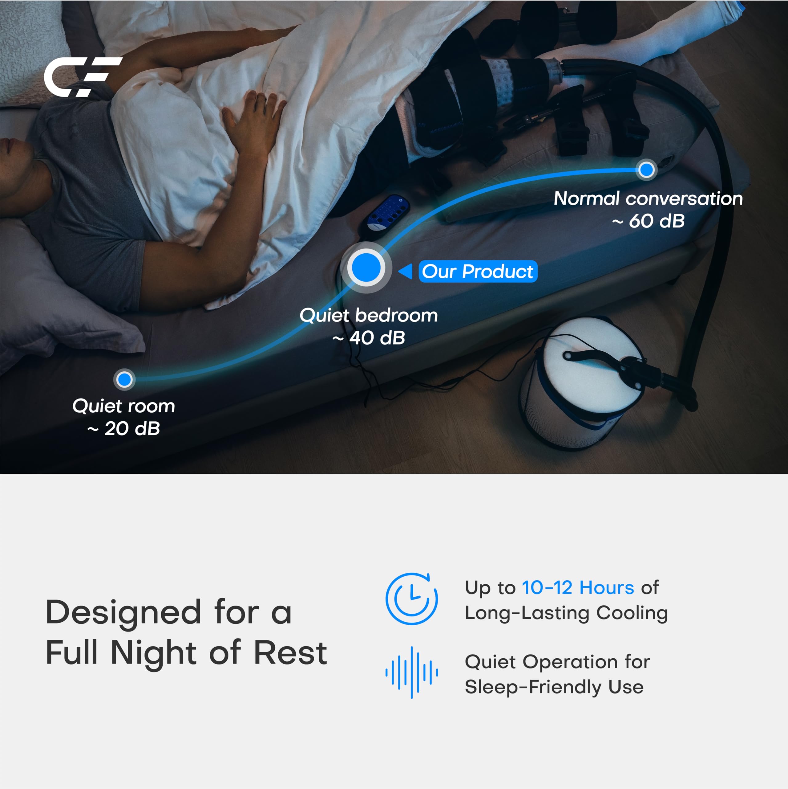 CryoForce CF-1 réservoir isolé, pour des séances prolongées sans recharges.