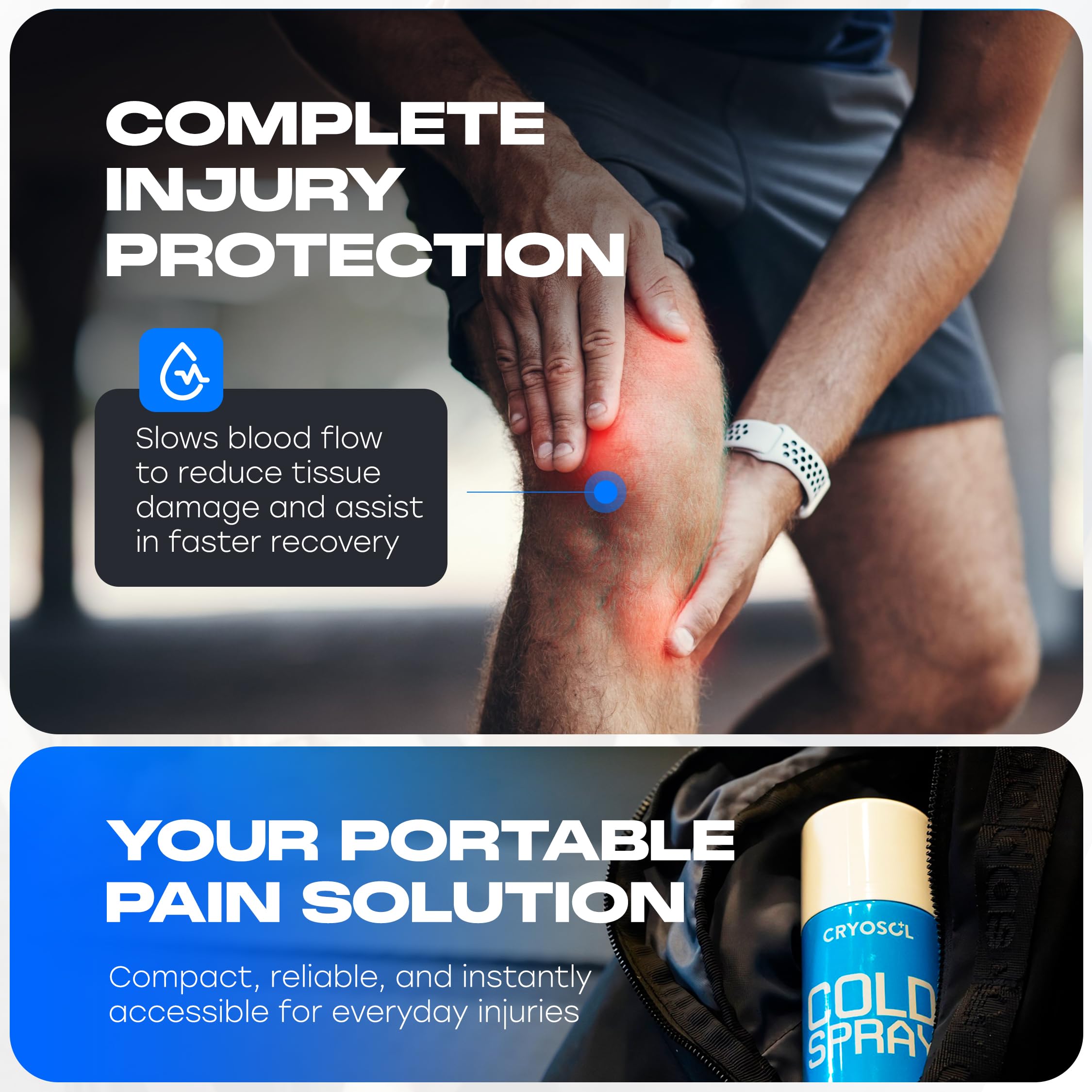 Cryosol Venture Healthcare : soutien recuperation rapide apres l'effort.