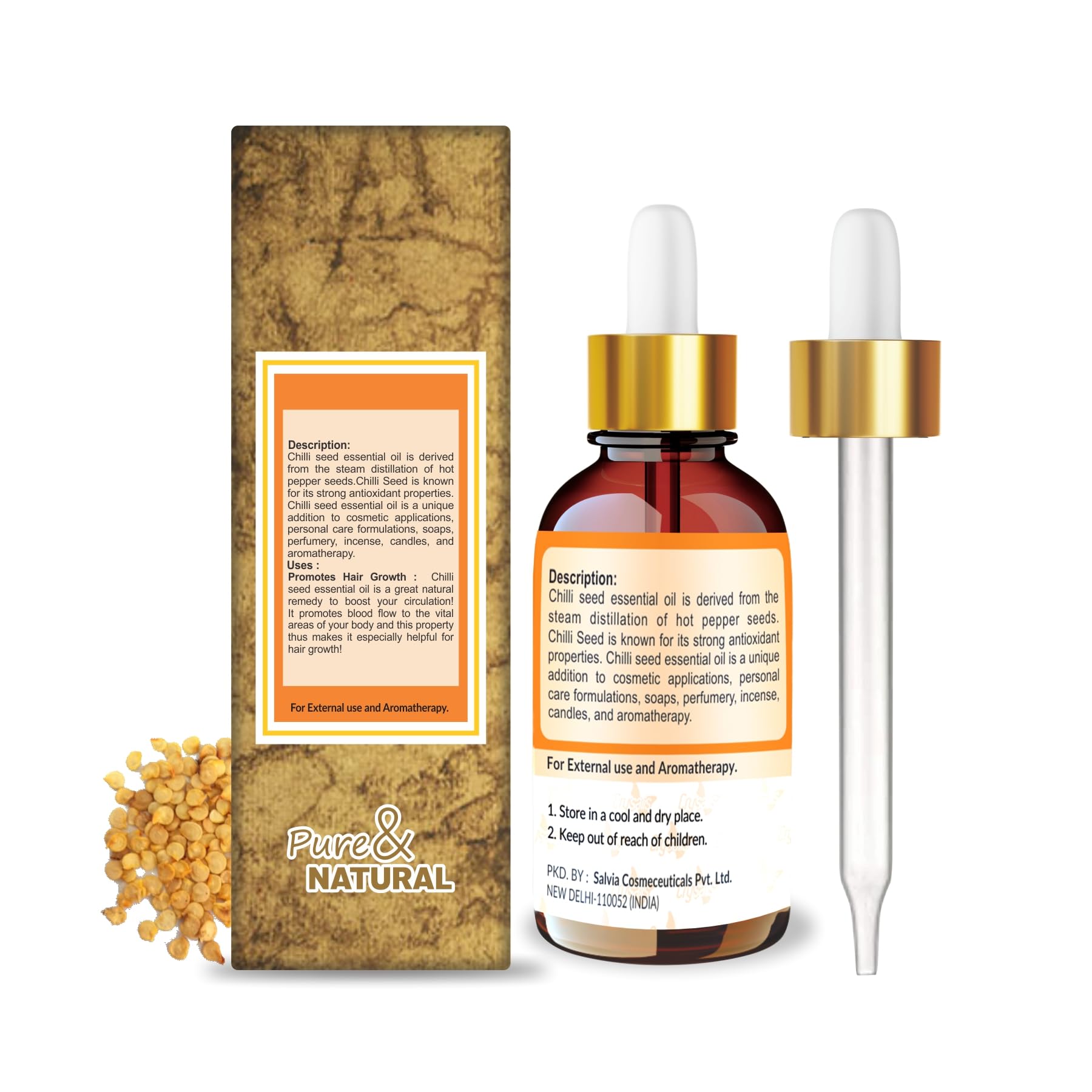 Goutte d'huile Crysalis, précision pour vos mélanges cosmétiques.